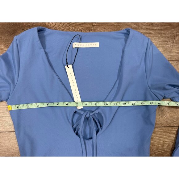 Susana Monaco NWT tie circle long sleeve top S - Picture 8 of 10